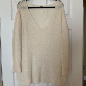 Free People Cream Sweater